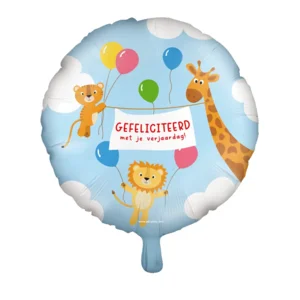 Folieballon - Gefeliciteerd met je verjaardag! - 46cm - Zonder vulling
