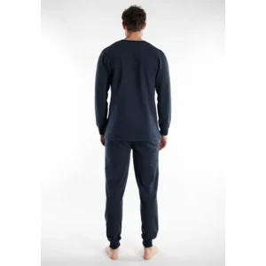 Tom Tailor Pyjama Heren: Blauw, licht gestreept, 100% Katoen ( TOM.44 )