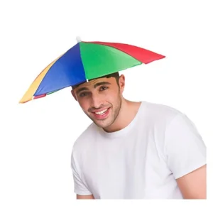 Kleurrijke Hoofdparaplu  | Hoofdparasol | Paraplu hoed