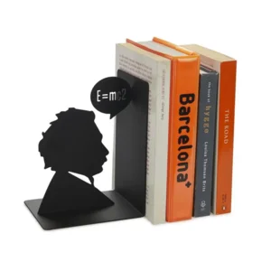 BALVI Boekensteun Einstein Zwart Metaal