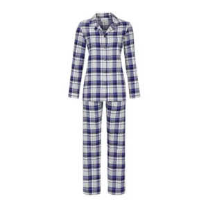 Ringella Dames doorknoop pyjama: Flanel ( RIN.313 )