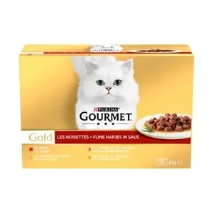 GOURMET GOLD 12-PACK FIJNE HAPJES 12X85 GR