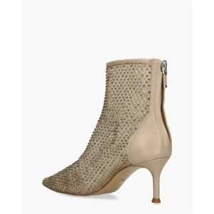 Lola Cruz Gilda Beige Dames Enkelboots