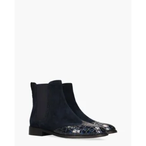 Di Lauro Sheralyn Donkerblauw Dames Chelseaboots