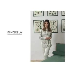 Ringella – Pyjama - Nobel Print – 3511236  – Limegreen