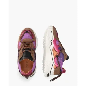 Dwrs Jupiter Terry Bruin/Multicolor Damessneakers