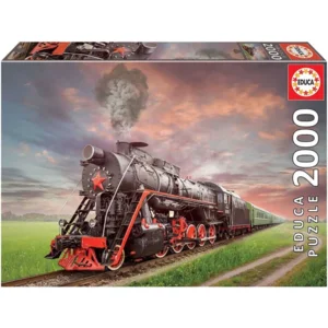 Educa Puzzel - Stoomlocotmotief - 2000 stukjes