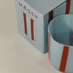 Maegen Drinkglas Strepen Blauw Rood Atina