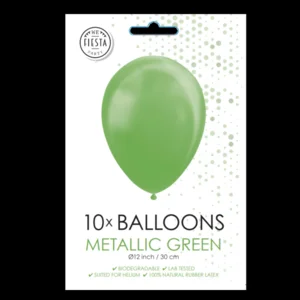 Ballonnen - Groen - Metallic - 30cm - 100st.