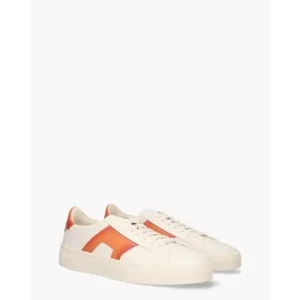 Santoni 21779 Wit/Oranje Herensneakers