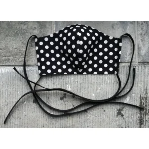 Exclusief handgemaakt mondmasker / mondkapje Zwart/Wit Man