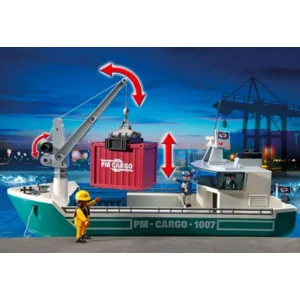 PLAYMOBIL City Action -  Vrachtschip met laadkraan - 5253