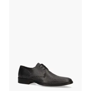 Daniel Kenneth Stan II Zwart/Zilvergrijs Heren Veterschoenen