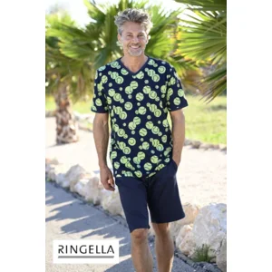 Ringella Heren pyjama: Blauw, Tennis ( RIN.620 )
