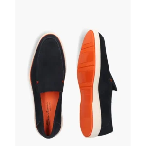 Santoni 17824 Donkerblauw Herenloafers