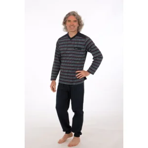 Perlina Heren pyjama: James, Blauw ( LINA.112 )