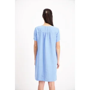 Signe Nature Kleed: Linnen, Blauw ( Signe.1301 )