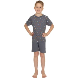 Pastunette jongens Pyjama: Grijs, korte mouw / short ( PAS.169 )