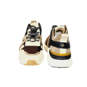Fred De La Bretoniere Sneaker FR001004033W Zwart/Ecru