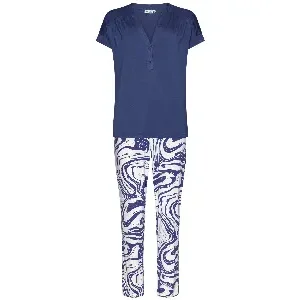 Pastunette Pyjama dames: korte mouw / lange broek, Viscose ( PAS.91 )