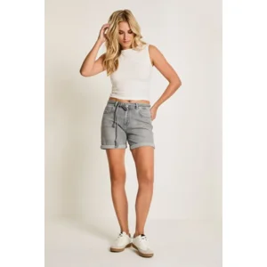 Para mi Jeans Short: Bobby, Light Grey, L8 ( PARA.406 )