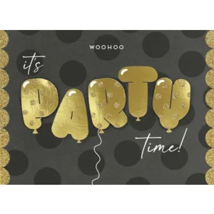 Kaart - It's party time - Glitter & Glamour - LLA.3006