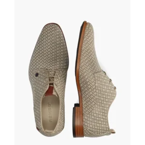 Rehab Greg Braid Grijs/Beige Heren Veterschoenen