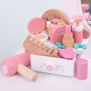 Make-up set - Hout - In beautycase - 11dlg.