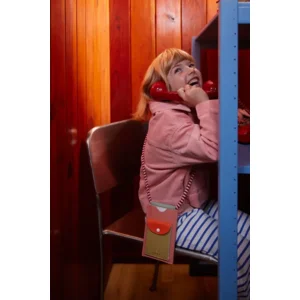 Sticky Lemon Telefoontasje met Koord Roze Groen