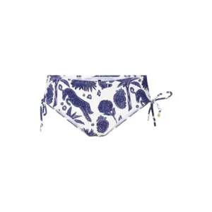 LIngadore Greek Sun strapless bikini in blauw en wit