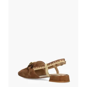 Maripé MA161 V.2 Cognac/Geel Dames Slingbackloafers