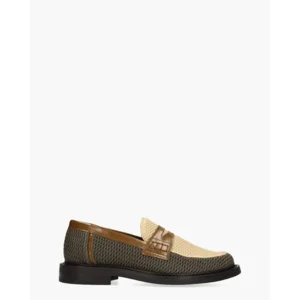 Filling Pieces Loafer Reed Beige/Groen Herenloafers