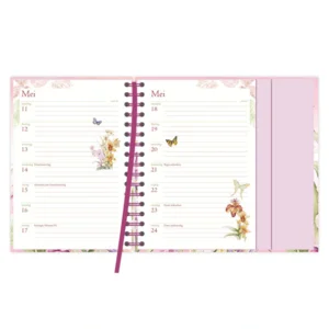 Spiraal agenda - 2026 - Janneke Brinkman - Tulp - 11x15.5cm