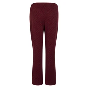 Jaquard print broek Audrey Zoso Rood/zwart XS