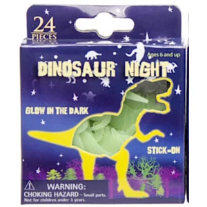 Dinosaurus Muurstickers Glow-In-The-Dark 24 stuks