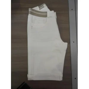 Para Mi Short: Lyndsey Color Denim Elastic: White ( PARA.165 )