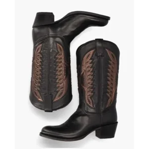 Sendra 8850 Zwart/Brons Damesboots