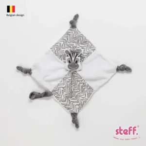 Steff Zebra knuffeldoek 25x25 cm
