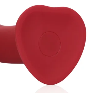 Loveline Vibrerende Dildo Raspberry Red 20 cm