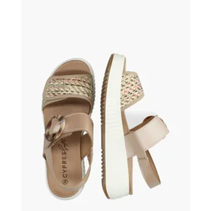 Cypres Zofia Goud/Multi Damessandalen