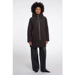 Rino & Pelle Vest: Lindy, Bruin met leopard bont ( RINO.110 )