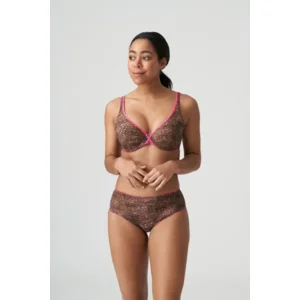 Prima Donna Twist Cafe Plume triangel bh in dierenprint