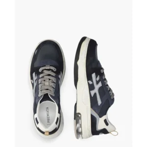 Premiata Drake 403 Blauw Herensneakers