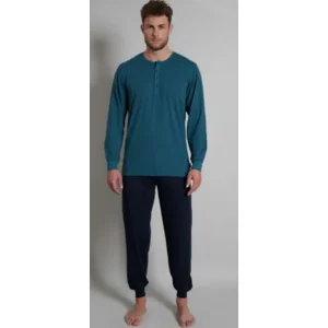 Tom Tailor Pyjama heren: petrol, 100% katoen ( TOM.13 )