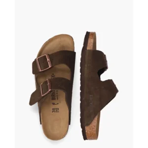 Birkenstock Arizona Bruin Suede Damesslippers