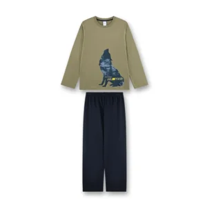 Sanetta pyjama jongens: Kaki, Wolf ( SAN.173 )