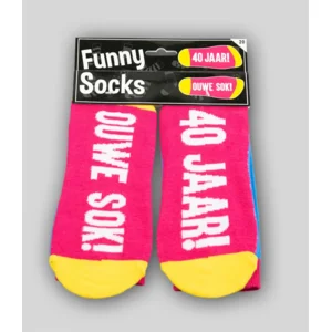 Sokken - 40 Jaar! Ouwe sok! - Funny socks