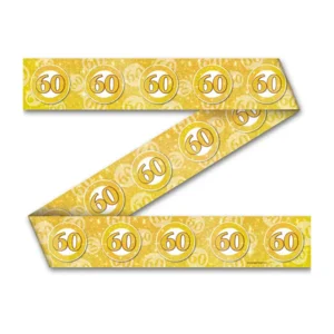 Markeerlint - afzetlint - 60 jaar - goud - 12m