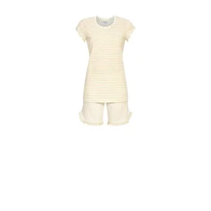 Ringella Pyjama dames: beige, gestreept ( RIN.495 )