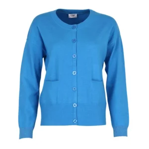 She Goes LaLa Gilet: Blauw, met knopen ( SHE.13 )